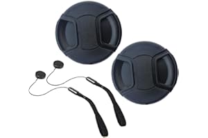 58mm Lens Cap Cover for Fuji Fujifilm Fujinon XF 18-55mm XF18-55mm f/2.8-4 R LM OIS(Not for MKX18-55mmT2.9),XF 33mmF1.4 R LM WR Lens,HUIPUXIANG [2 Pack]