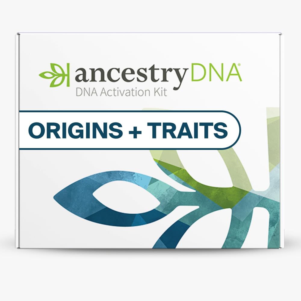 AncestryDNA + Traits Genetic Test Kit: Personalized Genetic Traits, DNA Ethnicity Test, Origins & Ethnicities, Complete DNA Test, Ancestry Reports Image