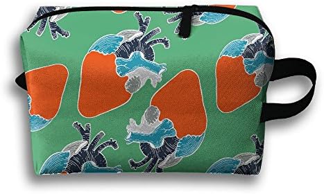 Anatomical Heart Multifunctional Cosmetic Bag Handbag Makeup Bag