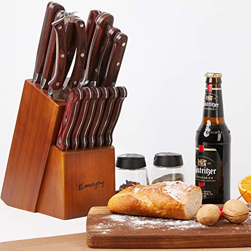 5 15+Piece+Kitchen+Sharpening+Stainless+Emojoy