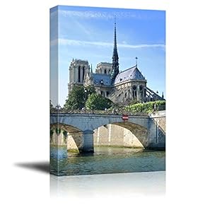 Bridge Pont De Archeveche and Cathedral Notre Dame...