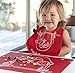 modern-twist Baby Meal-Mat Silicone Placemat, Monkey Business, Red