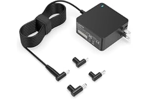 Charger Fit for Asus Laptop with Round Port - for Vivobook, Zenbook & More Replacement, 65W/45W/33W, LED Indicator, 7.5Ft Pow