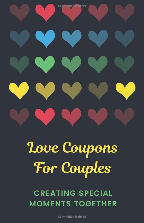 Love Coupons For Couples: DIY Blank Coupon Book for Him or Her | Customizable IOU Vouchers for Husband, Wife, Boyfriend, Girlfriend or Lovers (Valentine Gifts For Him And Her)
