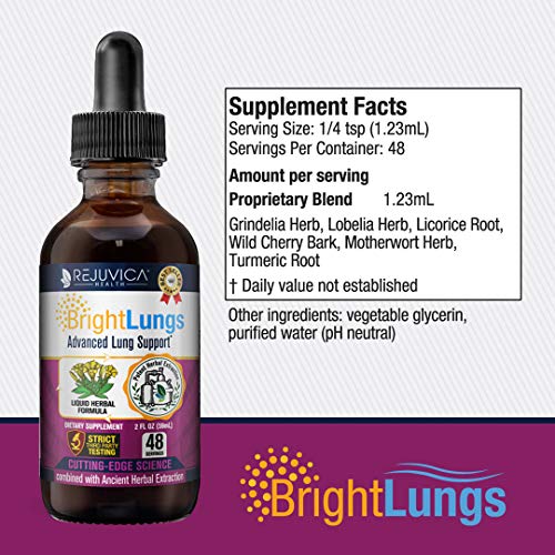 Bright Lungs Advanced Lung Support Supplement Liquid Delivery to Support Cleansing, Detox