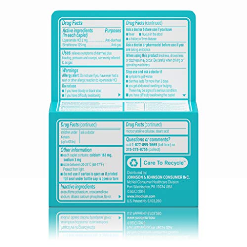 Imodium MultiSymptom Relief AntiDiarrheal Caplets