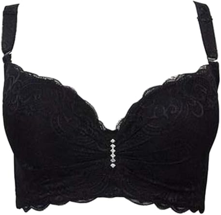 black lace push up bralette