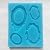 Allforhome 4 Cavity Food use grade sugarcraft ASSORTed Vintage oval mirror FRAMEs Silicone Mould Sugarcraft Food Grade Icing Moulds non stick Sugar paste Chocolate Fondant Butter Resin Cabochon Polymer Clay fimo gum paste Molds