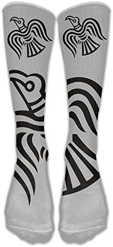 Viking Rune Circle With Odin's Ravens Sport Unisex Stockings Men's&women's Long Stockings One Size