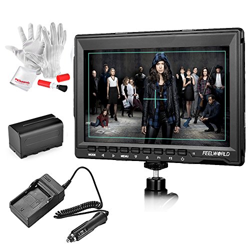 Feelworld FW759 7 inch Ultra HD 1280x800 IPS Screen Camera Field Monitor with NP-F970 Rechargeable Li-ion Battery and Charger Feelworld FW759 7 inch Ultra HD 1280x800 IPS Screen Camera Field Monitor with NP-F970 Rechargeable Li-ion Battery and Charger