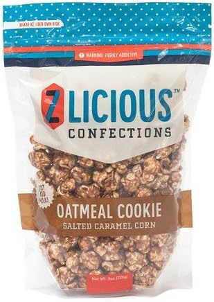 Zlicious Confections Oatmeal Cookie Salted Caramel Corn 8 oz