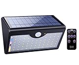 Solar Lights Outdoor, ECHTPower 60 LEDs Wireless Solar Motion Sensor Light with Remote Control, 5 Optional Modes with IP65 Waterproof,Wide Detection and Lighting Angle Security Light for Garden, Path