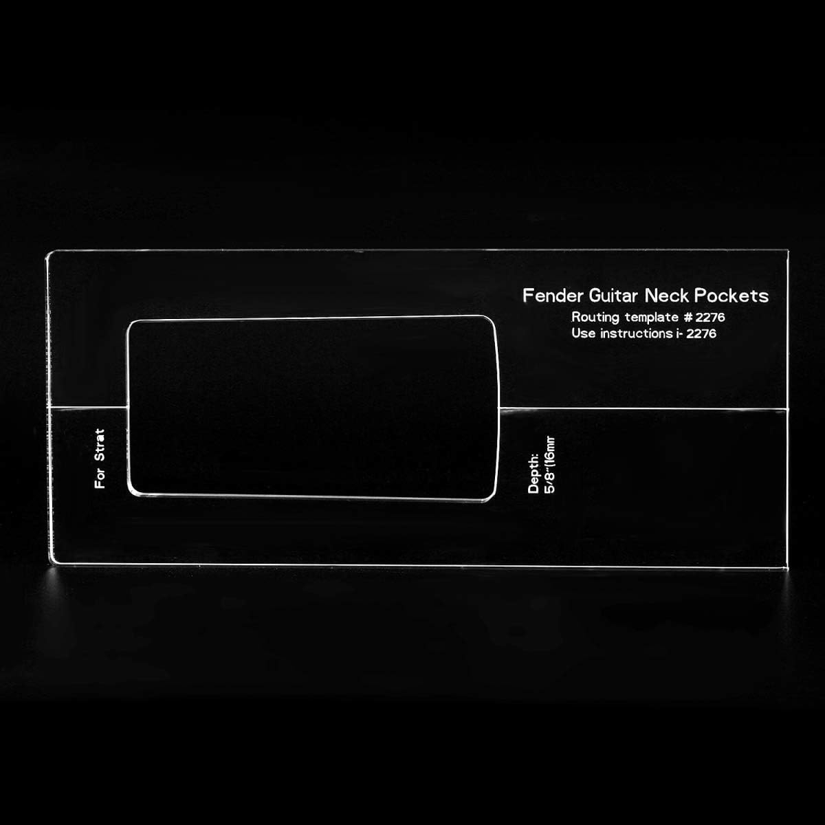 Musiclily Pro CNC Accurate Acrylic Guitar Neck Routing Templates for Standard Strat/Jaguar/Jazzmaster/Mustang - Image 4