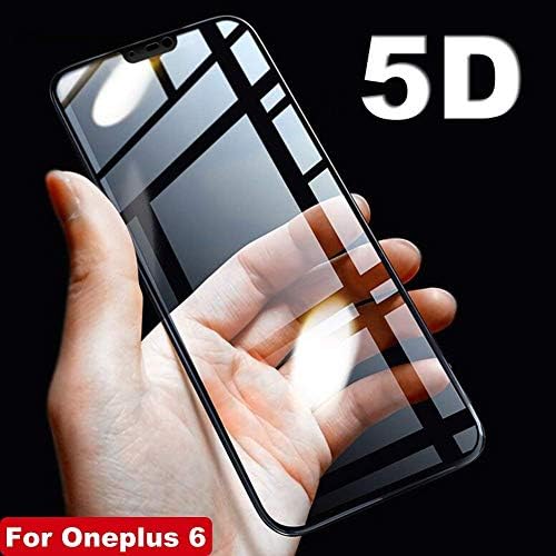 Shopalfa™ One Plus 6 Tempered Glass Screen Protector Full Body Coverage [Edge-to-Edge] 9H Hardness [Anti-Glare] for One Plus 6 / OnePlus 6 [Black Edition]