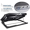 Tendak Laptop Cooling Pad, Laptop Cooler Cooling Pad, Laptop Cooling Bracket, with Two Turbo Fans, 2 USB Ports, 5…
