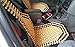 Zento Seat Beads Bead Seat Covers for Cars 2 Pieces of Natural Wooden Beads Back Massage Cushion, Bamboo Seat for Comfort in Your Travel Experience Cover Seats for Cars Beaded Car Seat