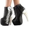 SHOW-STORY-Punk-Two-Tone-Lace-Up-Zip-High-top-Bone-Platform-Ankle-BootsLF80666