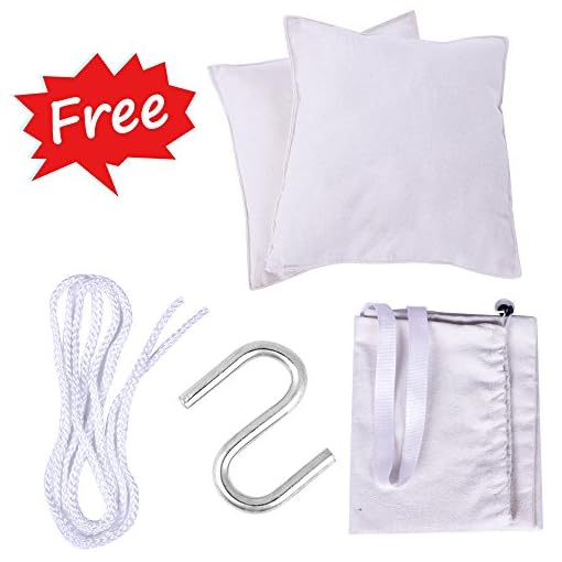 Y STOP Hammock Chair Hanging Rope Swing, Max 500 Lbs, 2 Seat Cushions Included, Quality Cotton