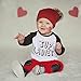 Efaster® 1Set Toddler Baby Boys Letter Printed T-shirt Tops+Pants Outfits Clothes (9M)