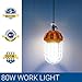 Hyperikon 80W LED Temporary Work Light Fixture, 9600 Lumens, Orange Construction Drop Light, LED High Bay Lighting, UL IP65 Waterproof, 5000K