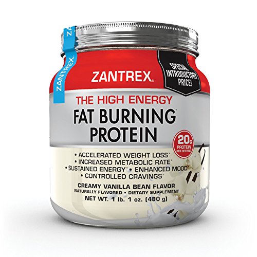 Zantrex Fat Burning Protein- High-Quality Formula for Max Fat Burning, Increased Energy, Achieve Weight-Loss Goals, Creamy Vanilla Bean, (1 lb. 2 oz.) Zantrex Fat Burning Protein- High-Quality Formula for Max Fat Burning, Increased Energy, Achieve Weight-Loss Goals, Creamy Vanilla Bean, (1 lb. 2 oz.)