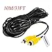 Chuanganzhuo Backup Camera R-CA Video Cable, CAZBC13 CAR Reverse Rear View Parking Camera Video Extension Cable with Detection Wire (10m/32.8ft)