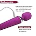 Cordless Wand Massager For Back Neck Shoulder Deep Tissue Massage, EVERFUN Handheld Rechargeable Body Massager, 10 Speed Vibrations Personal Massager Waterproof