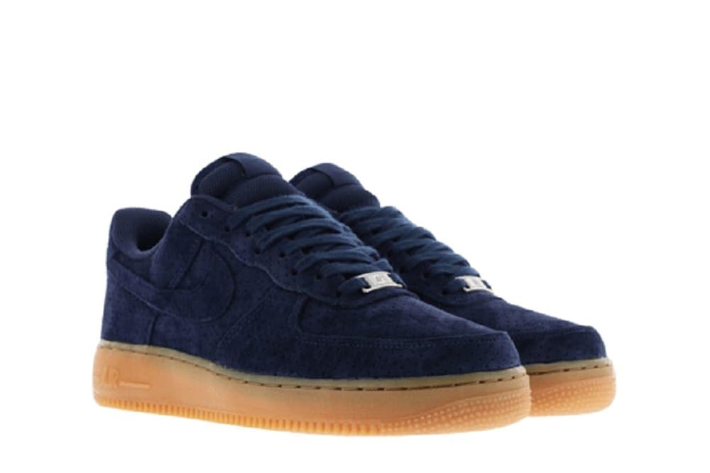navy suede air force 1