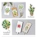 STICON Cute Tropical Rain Forest, Succulent Plants and Cactus, Flamingo Stickers for Laptop, Scrapbook, Kid Craft (48 Pieces)