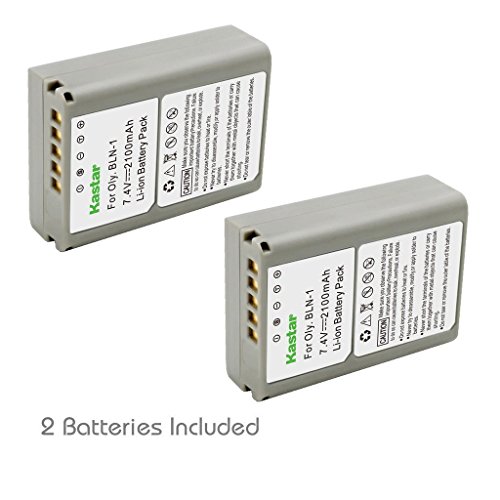 Kastar Battery (2-Pack) for Olympus BLN-1, BCN-1, BLN1 and Olympus OM-D E-M1, OM-D E-M5, PEN E-P5 Digital Cameras