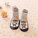 AMA(TM) Cartoon Kids Toddler Baby Anti-slip Sock Boots Slipper Shoes (6-18 months, Gray)