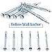 Glarks 30Pcs 4x60MM Heavy Duty Zinc Plated Steel Molly Bolt Hollow Drive Wall Anchor Screws Set for Drywall, Plaster and Tile (M4x60)