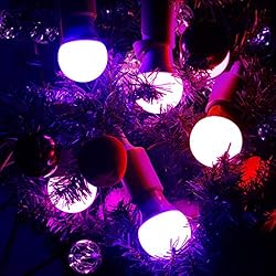 GLW 4 Pack Black Light Bulbs 9W E26 A19 Bulb