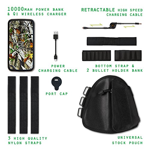 Beyond Cell Power Weapon Kit 10,000mAh Battery Pack With Retractable USB Connector, Support Up To 18 Hours of Continuous Usage