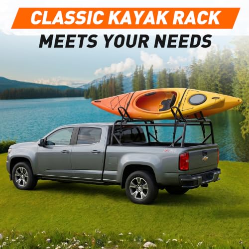 Telakeni 2 Pairs Kayak Carrier Racks, Universal Cars Kayak Canoe Roof Rack for SUV, Jeeps