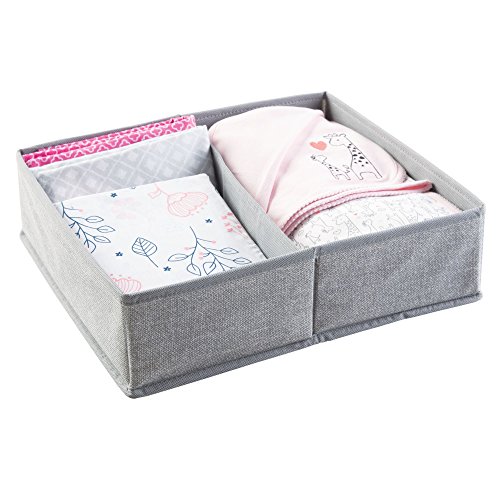 image for mDesign Soft Fabric Dresser Drawer and Closet Storage Organizer Bin fo