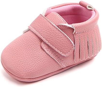 Antheron Infant Moccasins - Unisex Baby Boys Girls Soft Sole Tassels Toddler First Walker Shoes