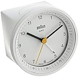 Braun BNC007WHWH Classic Light Analog Quartz Alarm Clock