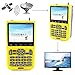 Satellite Finder, V8 Finder, Free Sat FTA, 1080P full HD DVB-S/S2 Digital Satellite Signal Meter, free to Air Sat Finder with 3.5 inch LCD Screen Supports Adjusting Sat Dish and Surveillance Camera