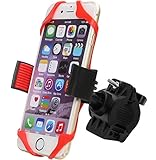 TOPGO Bike Mount holder Universal cell phone Bicycle Handlebar Motorcycle Holder Cradle fits all Smartphone:iPhone 6,6Plus,6s,6s Plus,5S,5C,5 Samsung Galaxy S7/S6/S5/S4/S3, Google Nexus, Motorola Red