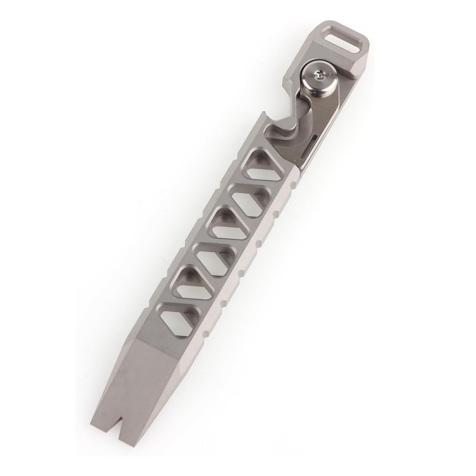 Hamans Titanium EDC Pry Bar Multi Tool Crowbar Bottle Opener Nail Puller Pocket Size EDC Multi Tool, QG04