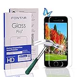 (2 Pack) iPhone 5 Screen Protector, FONTAR [Ultra Thin 0.26mm] Tempered Glass Screen Protector Film High Definition (HD) Clear (Invisible) for iPhone SE / 5 / 5S / 5C [Lifetime Warranty]