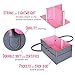 Luluna Pink & Gray Baby Gift Basket for Girls | Diaper Caddy Organizer for Newborn Girls | Great Gift Idea for New Mother