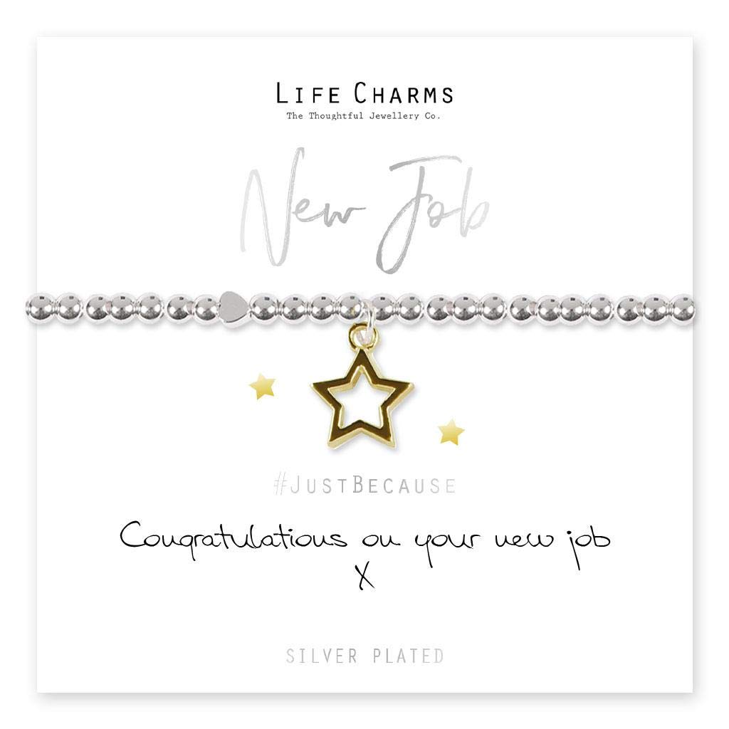 Life Charms New Job bracelet
