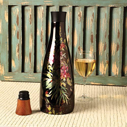 Core Home Insulated Wine Carafe - Bottle Chills Drinks for 24 Hrs./Keeps Them Warm for 12 Hrs. - Holds 50 Ounces -Tropical
