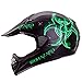 IV2 "BIOHAZARD" Matte Black High Performance Motocross, ATV, Dirt Bike Helmet [DOT] (L) primary