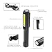 USB Rechargeable Work Light, RuiFengShun Portable COB Work Inspection Lights+LED Flashlight with Magnetic Base & 120° Rotating Clip, Multi Dimming Modes, for Car Truck Repair,Home Using, Emergency