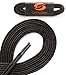 OrthoStep Waxed Very Thin Dress Round Dark Brown 24 inch Shoelaces 1 Pair Pack