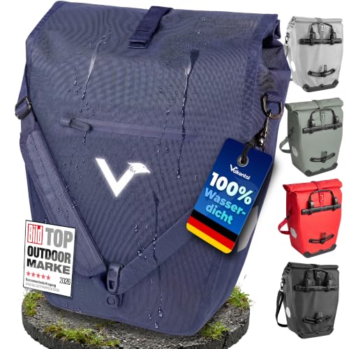 Valkental Gepäckträgertasche 28L, Abschließbar & PVC-frei