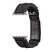 XUANTAI Watch Band for Apple Watch Series 4 44mm/42mm Paracord with Leather Adjustable Clasp for Apple Watch Series 4/3/2/1(Black 42mm M/L)